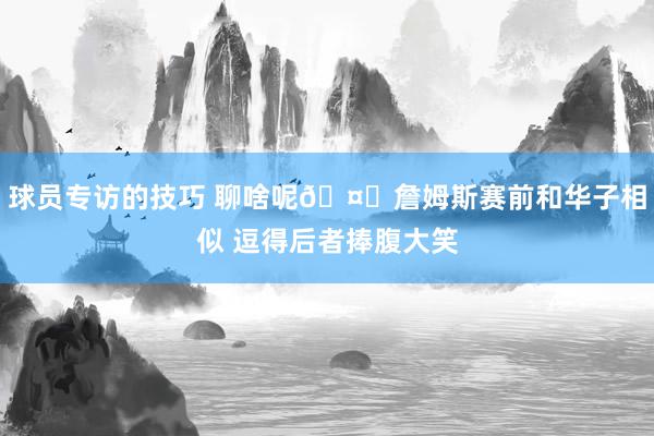 球员专访的技巧 聊啥呢🤔詹姆斯赛前和华子相似 逗得后者捧腹大笑